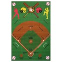 LA Fun Rugs FT-122 Baseball Field Fun Time Collection - 39" x 58"