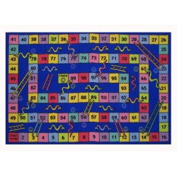 LA Fun Rugs FT-137 Snakes & Ladders Fun Time Collection
