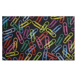 LA Fun Rugs FT-156 Paper Clips Fun Time Collection