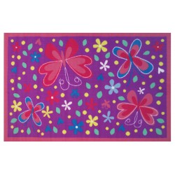 LA Fun Rugs FT-139 Butterfly Valley Fun Time Collection - 6' 8" x 10