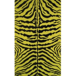 LA Fun Rugs FT-187 Yellow Zebra Skin Fun Time Collection