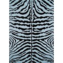 LA Fun Rugs FT-188 Blue Zebra Skin Fun Time Collection
