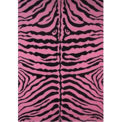 LA Fun Rugs FT-189 Pink Zebra Skin Fun Time Collection