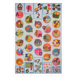 LA Fun Rugs FT-514 Now I Know My ABC's Fun Time Collection