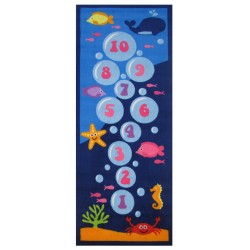 LA Fun Rugs FT-59 Underwater Hopscotch Fun Time Collection