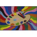 LA Fun Rugs FT-99 Painting Time Fun Time Collection