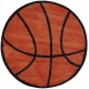 LA Fun Rugs FTS-004 Basketball Fun Time Shape Collection - 39" RD