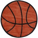 LA Fun Rugs FTS-004 Basketball Fun Time Shape Collection - 39" RD