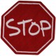 LA Fun Rugs FTS-029 Stop Sign Fun Time Shape Collection - 39" RD
