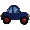 LA Fun Rugs FTS-103 Blue Car Fun Time Shape Collection - 31" x 47"