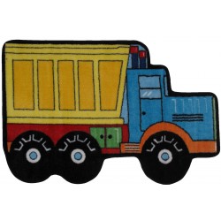 LA Fun Rugs FTS-132 Dump Truck Fun Time Shape Collection - 31" x 47"