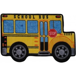 LA Fun Rugs FTS-142 School Bus Fun Time Shape Collection - 31" x 47"