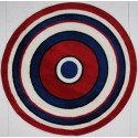 LA Fun Rugs FTS-150 Concentric 2 Fun Time Shape Collection - 51" RD
