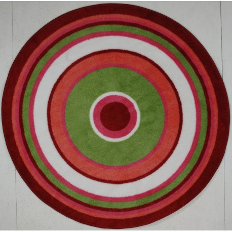 LA Fun Rugs FTS-151 Concentric 3 Fun Time Shape Collection - 51" RD