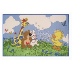 LA Fun Rugs SUZ-01 Witzy Makes A Wish Little Suzy's Zoo Collection 39" x 58"