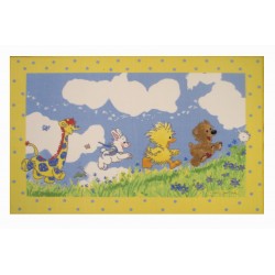 LA Fun Rugs SUZ-02 Looking For The Wishing Puff Little Suzy's Zoo Collection 39" x 58"