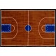 LA Fun Rugs GI-101 Basketball Court Fun Time Collection