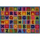 LA Fun Rugs FT-2011-P Numbers & Letters Fun Time Collection