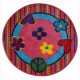 LA Fun Rugs FTS-180 Peace Out Fun Time Shape Collection - 51" RD