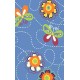 LA Fun Rugs NF-173 Butterfly Garden 39" x 58" Night Flash Collection