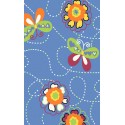 LA Fun Rugs NF-173 Butterfly Garden 39" x 58" Night Flash Collection