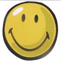 LA Fun Rugs SW-103 Smiley Round I Smiley World Collection - 39" RD