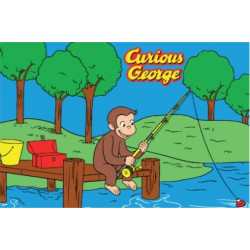 LA Fun Rugs CG-01 George Fishing Curious George Collection